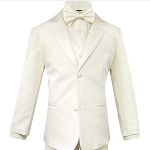 Boys 2T Ivory 5-piece Suit